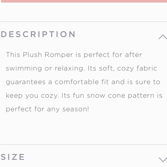 NWT Macaron + Me plush romper - Picture 6 of 6